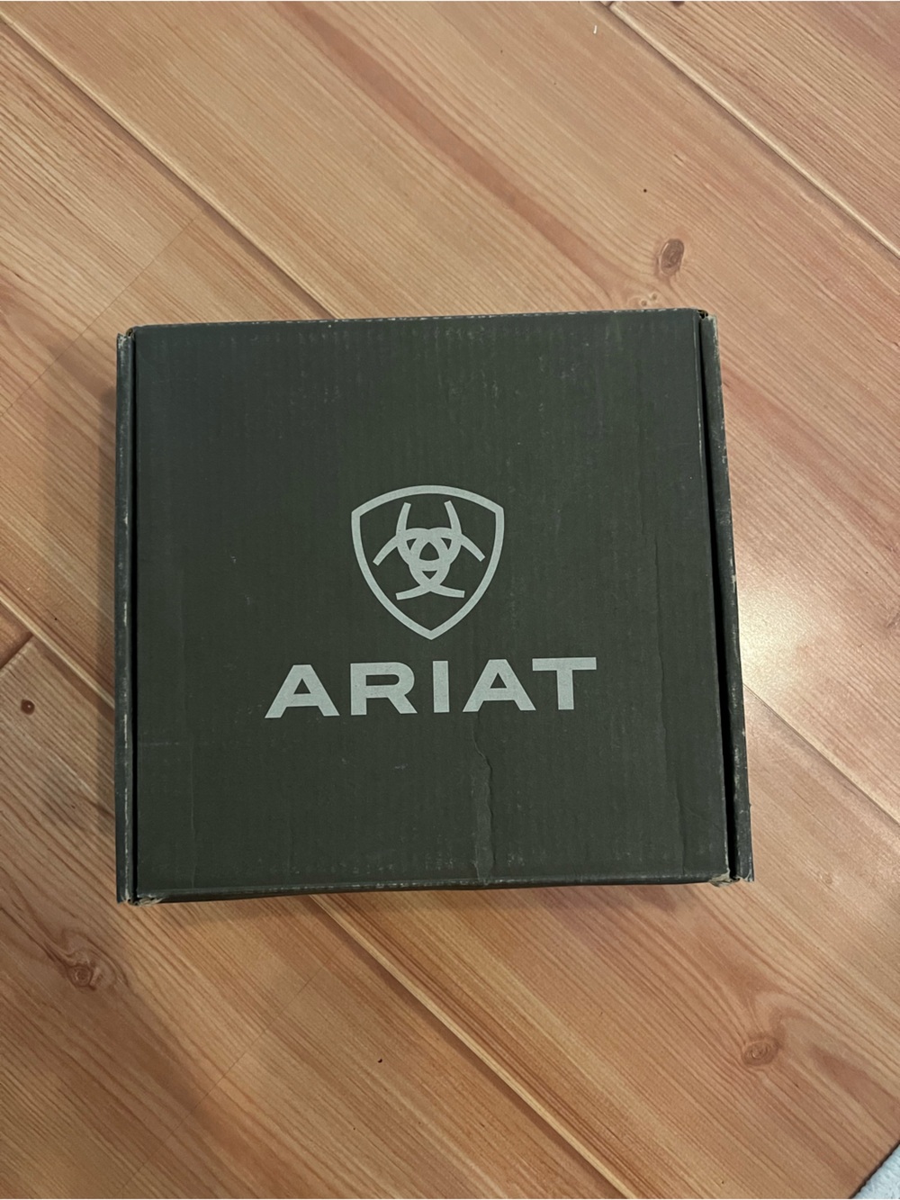Ariat White and Brown Western Ankle Boots - Picture 2 of 6